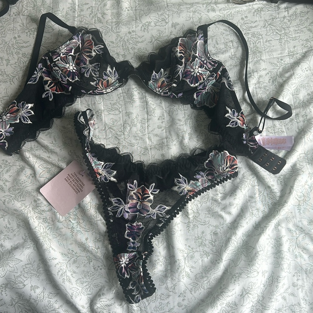 bra and thong set brand new